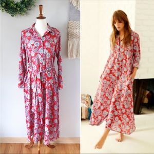 XiRena | Tulum Floral Ele Dress - Sun Red